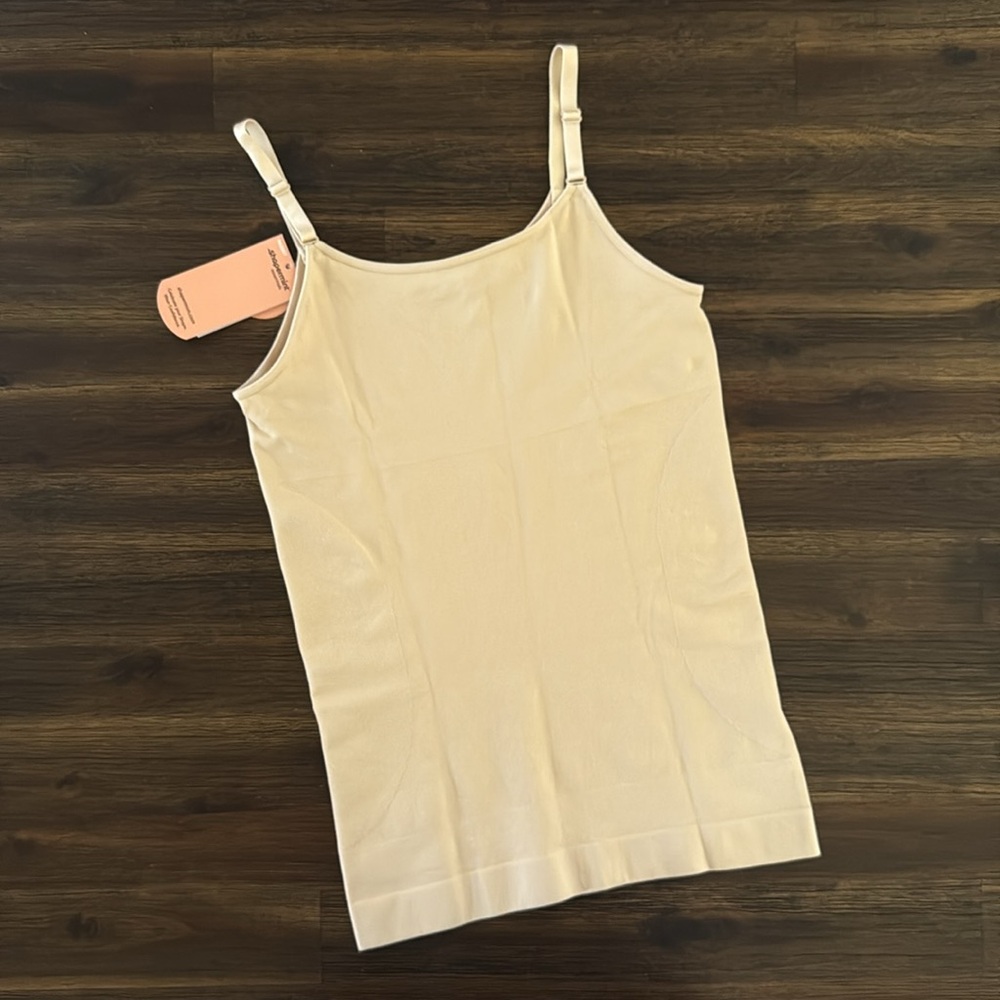 Shapermint Essentials All Day Every Day Scoop Neck Cami Chai Large NWT - Picture 5 of 9